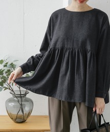 URBAN RESEARCH DOORS | コットン切替ギャザーブラウス(シャツ/ブラウス)