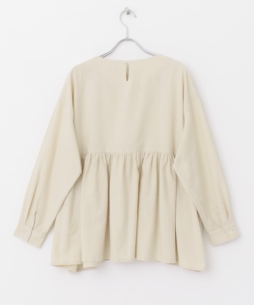 URBAN RESEARCH DOORS(アーバンリサーチドアーズ)の「コットン切替ギャザーブラウス(シャツ/ブラウス・レディース・チャコールグレー/ナチュラル・ONE)」の17枚目の写真