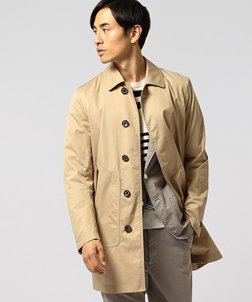 B:MING by BEAMS(ビーミングバイビームス)の「【FINEBOYS 5月号掲載】ビーミング by ビームス / シリコンウォッシュステンカラーコート(ステンカラーコート・メンズ・ブラック/ベージュ/ネイビー/ブルー・MEDIUM/LARGE/SMALL)」の2枚目の写真
