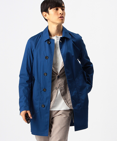 B:MING by BEAMS(ビーミングバイビームス)の「【FINEBOYS 5月号掲載】ビーミング by ビームス / シリコンウォッシュステンカラーコート(ステンカラーコート・メンズ・ブラック/ベージュ/ネイビー/ブルー・MEDIUM/LARGE/SMALL)」の4枚目の写真