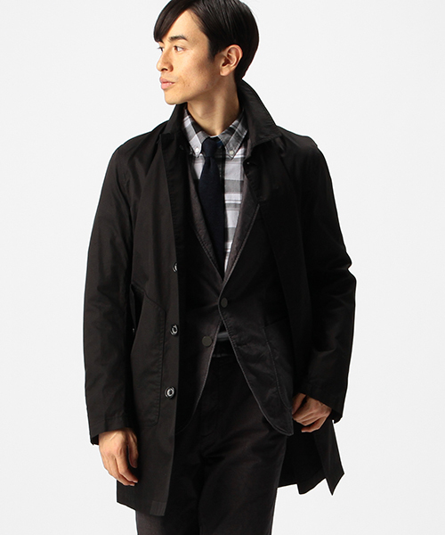 B:MING by BEAMS(ビーミングバイビームス)の「【FINEBOYS 5月号掲載】ビーミング by ビームス / シリコンウォッシュステンカラーコート(ステンカラーコート・メンズ・ブラック/ベージュ/ネイビー/ブルー・MEDIUM/LARGE/SMALL)」の1枚目の写真