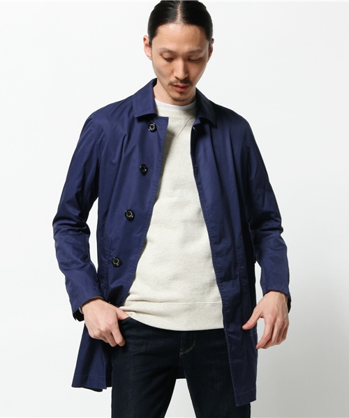 B:MING by BEAMS(ビーミングバイビームス)の「【FINEBOYS 5月号掲載】ビーミング by ビームス / シリコンウォッシュステンカラーコート(ステンカラーコート・メンズ・ブラック/ベージュ/ネイビー/ブルー・MEDIUM/LARGE/SMALL)」の3枚目の写真