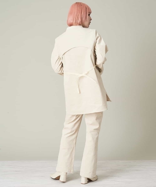 A de a.v.v（アードアー・ヴェ・ヴェ）の「（SET UP対応）バックリボンコーデュロイシャツ（シャツ/ブラウス・レディース・アイボリー/ブラウン・39）」の7枚目の写真