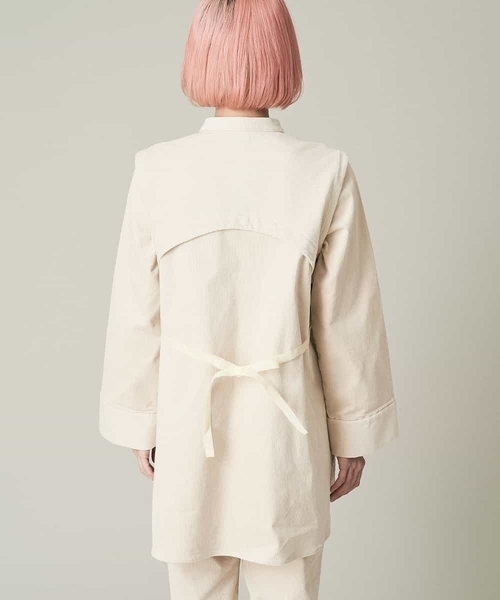 A de a.v.v（アードアー・ヴェ・ヴェ）の「（SET UP対応）バックリボンコーデュロイシャツ（シャツ/ブラウス・レディース・アイボリー/ブラウン・39）」の12枚目の写真