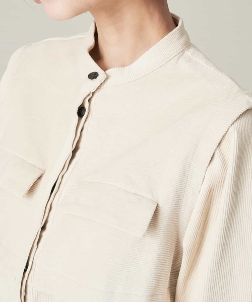 A de a.v.v（アードアー・ヴェ・ヴェ）の「（SET UP対応）バックリボンコーデュロイシャツ（シャツ/ブラウス・レディース・アイボリー/ブラウン・39）」の17枚目の写真