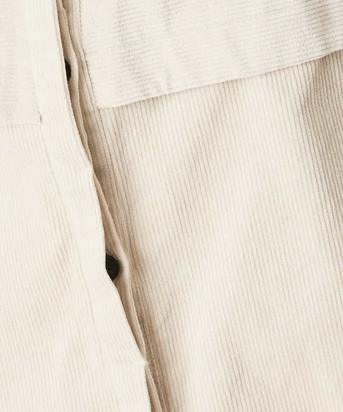 A de a.v.v（アードアー・ヴェ・ヴェ）の「（SET UP対応）バックリボンコーデュロイシャツ（シャツ/ブラウス・レディース・アイボリー/ブラウン・39）」の20枚目の写真