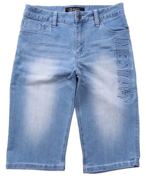 NESTA BRAND(ネスタブランド)の「ストレッチエンボス7分丈デニムショーツ(デニムパンツ・メンズ・インディゴブルー/ブルー系その他・M/L/XL/XXL)」の12枚目の写真