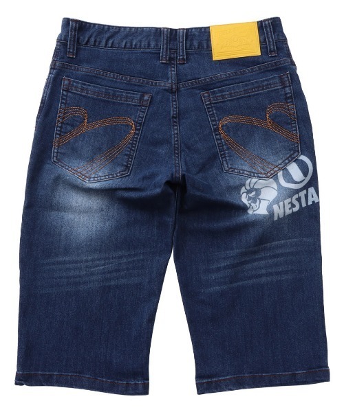 NESTA BRAND(ネスタブランド)の「ストレッチエンボス7分丈デニムショーツ(デニムパンツ・メンズ・インディゴブルー/ブルー系その他・M/L/XL/XXL)」の4枚目の写真