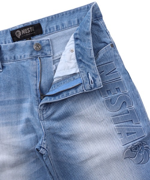 NESTA BRAND(ネスタブランド)の「ストレッチエンボス7分丈デニムショーツ(デニムパンツ・メンズ・インディゴブルー/ブルー系その他・M/L/XL/XXL)」の10枚目の写真