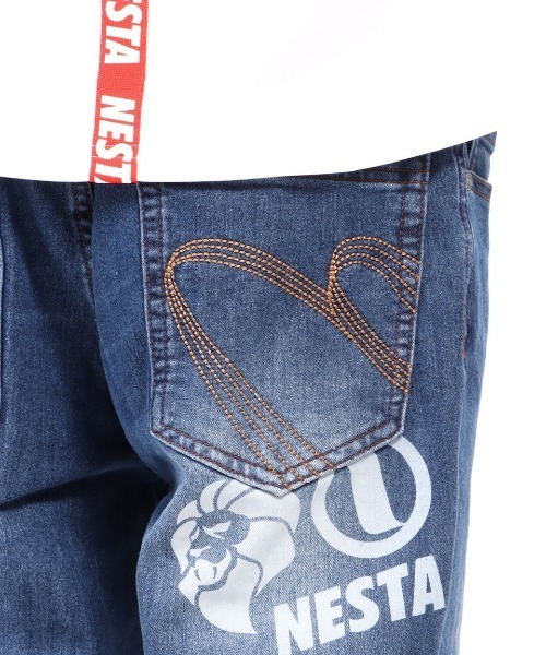 NESTA BRAND(ネスタブランド)の「ストレッチエンボス7分丈デニムショーツ(デニムパンツ・メンズ・インディゴブルー/ブルー系その他・M/L/XL/XXL)」の8枚目の写真