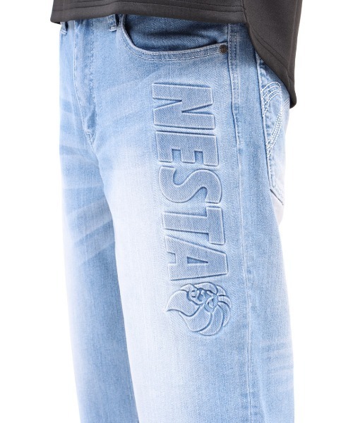 NESTA BRAND(ネスタブランド)の「ストレッチエンボス7分丈デニムショーツ(デニムパンツ・メンズ・インディゴブルー/ブルー系その他・M/L/XL/XXL)」の18枚目の写真