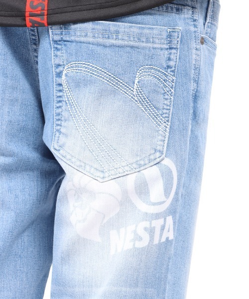 NESTA BRAND(ネスタブランド)の「ストレッチエンボス7分丈デニムショーツ(デニムパンツ・メンズ・インディゴブルー/ブルー系その他・M/L/XL/XXL)」の14枚目の写真