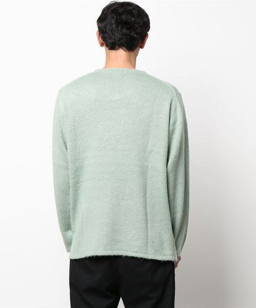 JUNRED（ジュンレッド）の「起毛ニットプルオーバー（ニット/セーター・メンズ・ブルー/キナリ/オレンジ/ミント・LL/M/L）」の6枚目の写真