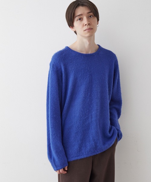 JUNRED（ジュンレッド）の「起毛ニットプルオーバー（ニット/セーター・メンズ・ブルー/キナリ/オレンジ/ミント・LL/M/L）」の11枚目の写真