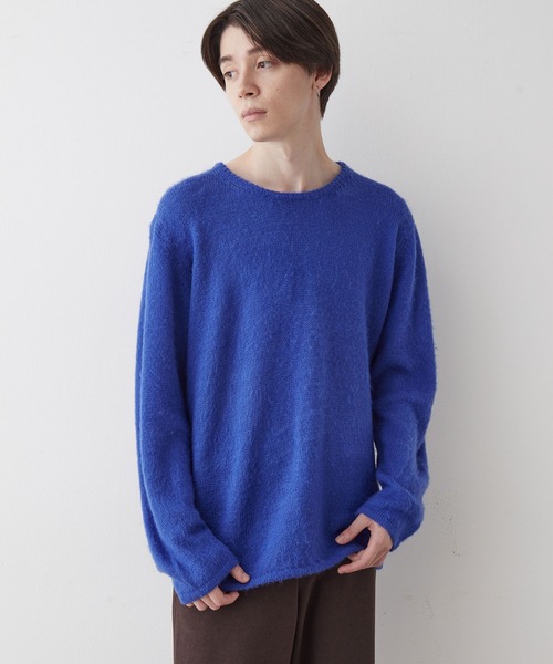 JUNRED（ジュンレッド）の「起毛ニットプルオーバー（ニット/セーター・メンズ・ブルー/キナリ/オレンジ/ミント・LL/M/L）」の12枚目の写真