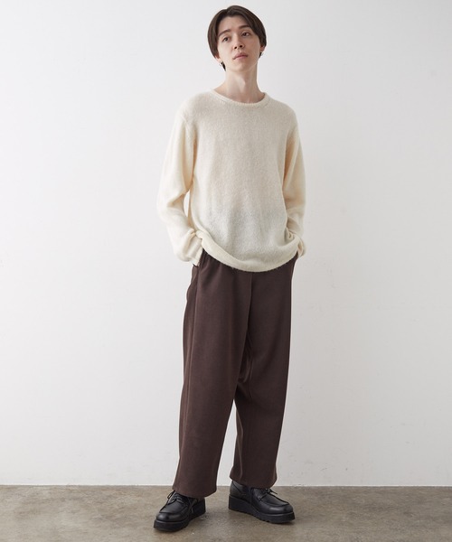 JUNRED（ジュンレッド）の「起毛ニットプルオーバー（ニット/セーター・メンズ・ブルー/キナリ/オレンジ/ミント・LL/M/L）」の16枚目の写真