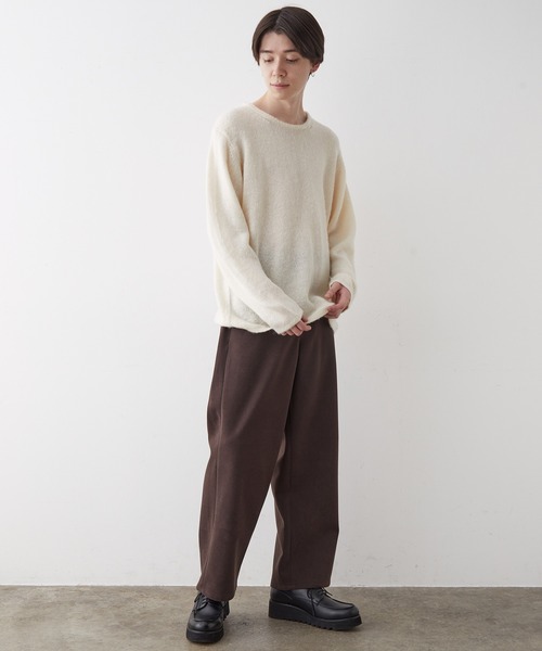 JUNRED（ジュンレッド）の「起毛ニットプルオーバー（ニット/セーター・メンズ・ブルー/キナリ/オレンジ/ミント・LL/M/L）」の17枚目の写真