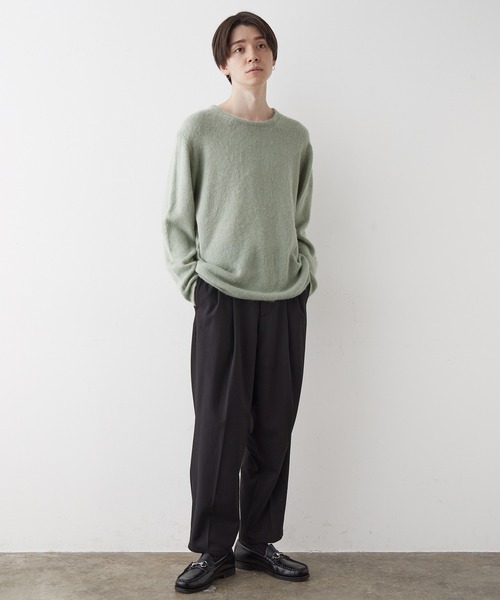 JUNRED（ジュンレッド）の「起毛ニットプルオーバー（ニット/セーター・メンズ・ブルー/キナリ/オレンジ/ミント・LL/M/L）」の18枚目の写真