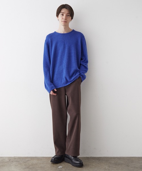 JUNRED（ジュンレッド）の「起毛ニットプルオーバー（ニット/セーター・メンズ・ブルー/キナリ/オレンジ/ミント・LL/M/L）」の20枚目の写真