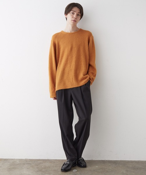 JUNRED（ジュンレッド）の「起毛ニットプルオーバー（ニット/セーター・メンズ・ブルー/キナリ/オレンジ/ミント・LL/M/L）」の22枚目の写真