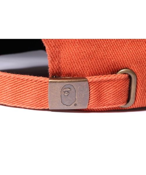 A BATHING APE（アベイシングエイプ）の「B.A. WASHED TWILL CAP M（キャップ・メンズ・ブラック/チャコール/オレンジ・FREE）」の11枚目の写真