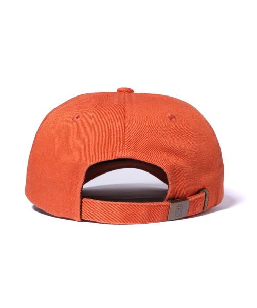 A BATHING APE（アベイシングエイプ）の「B.A. WASHED TWILL CAP M（キャップ・メンズ・ブラック/チャコール/オレンジ・FREE）」の17枚目の写真