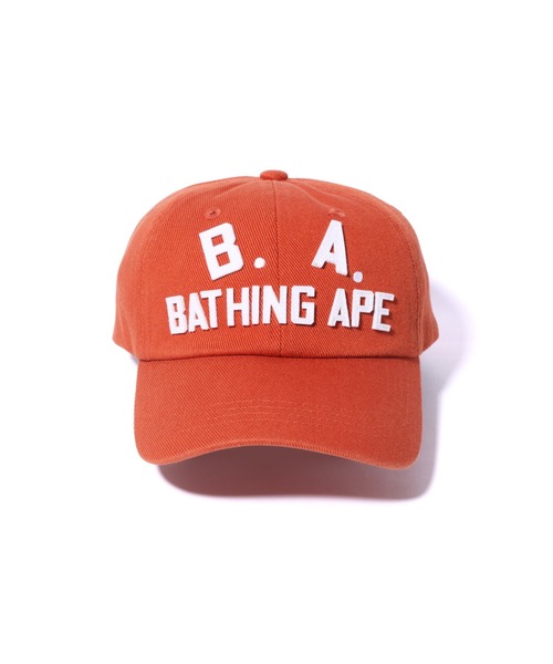 A BATHING APE（アベイシングエイプ）の「B.A. WASHED TWILL CAP M（キャップ・メンズ・ブラック/チャコール/オレンジ・FREE）」の15枚目の写真
