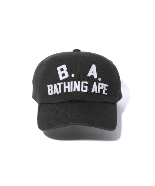 A BATHING APE（アベイシングエイプ）の「B.A. WASHED TWILL CAP M（キャップ・メンズ・ブラック/チャコール/オレンジ・FREE）」の6枚目の写真