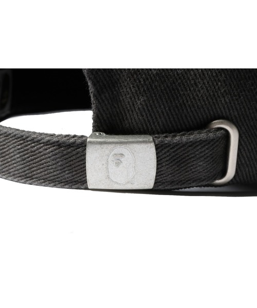 A BATHING APE（アベイシングエイプ）の「B.A. WASHED TWILL CAP M（キャップ・メンズ・ブラック/チャコール/オレンジ・FREE）」の9枚目の写真