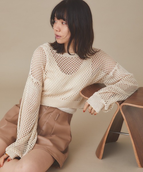 moi tytto（モイテュット）の「フェイクレザーショートパンツ（その他パンツ・レディース・ベージュ/モカ・FREE）」の9枚目の写真