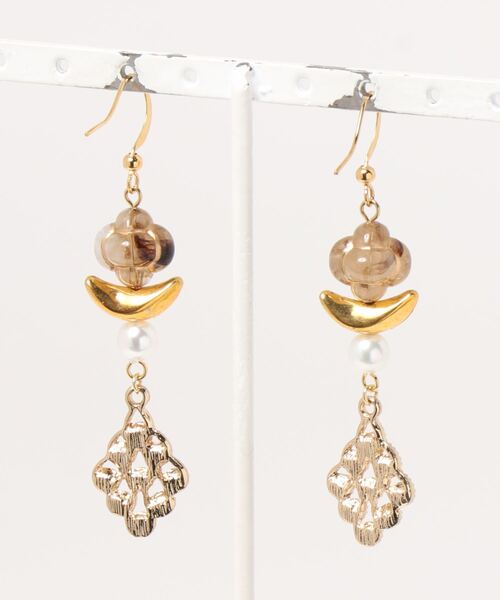 tone（トーン）の「【PetitBonheur accessories】ライチ（ピアス（両耳用）・レディース・ピンク・FREE）」の2枚目の写真