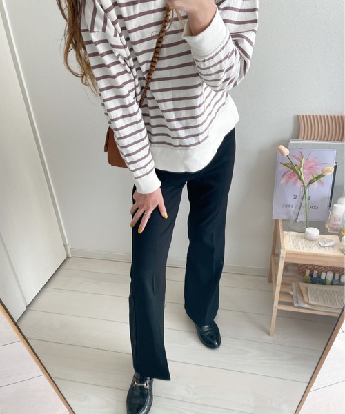 ABITOKYO(アビトーキョー)の「センタープレス ベルボトム(その他パンツ・レディース・ブラック・FREE)」の7枚目の写真