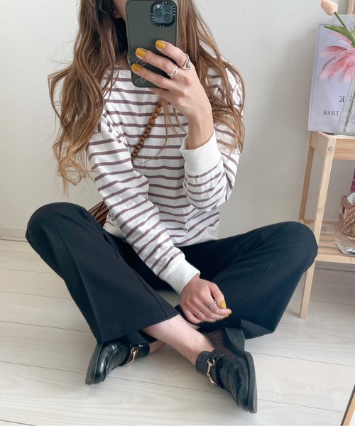 ABITOKYO(アビトーキョー)の「センタープレス ベルボトム(その他パンツ・レディース・ブラック・FREE)」の9枚目の写真