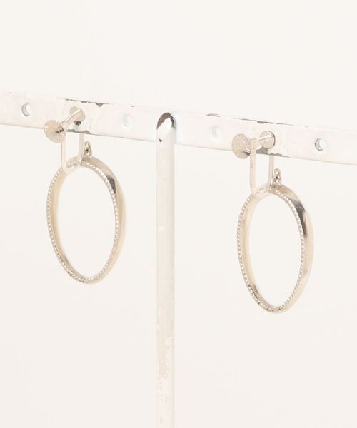 note et silence （ノートエシロンス）の「【 AMB100貨 】SSS earing（イヤリング・レディース・シルバー・FREE）」の5枚目の写真