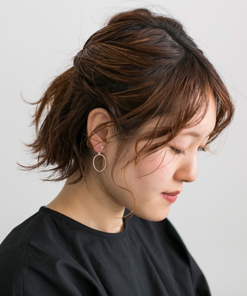 note et silence （ノートエシロンス）の「【 AMB100貨 】SSS earing（イヤリング・レディース・シルバー・FREE）」の3枚目の写真