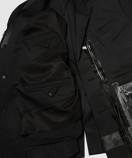 TAKAHIROMIYASHITATheSoloIst.(タカヒロミヤシタザソロイスト)の「re-sized notched lapels jacket.(テーラードジャケット・メンズ・ブラック・46)」の6枚目の写真