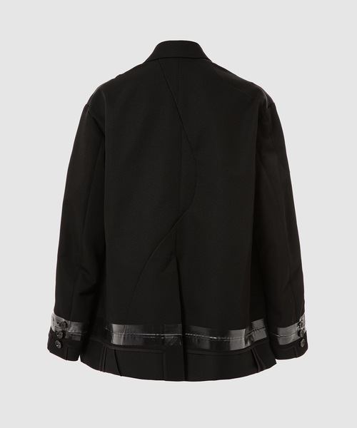 TAKAHIROMIYASHITATheSoloIst.(タカヒロミヤシタザソロイスト)の「re-sized notched lapels jacket.(テーラードジャケット・メンズ・ブラック・46)」の2枚目の写真