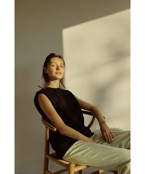 LA PEAU DE GEM(ラポドゥジェム)の「【LA PEAU DE GEM】6.5oz ノースリーブパックtee(タンクトップ・レディース・ホワイト/ブラック・S/M)」の14枚目の写真