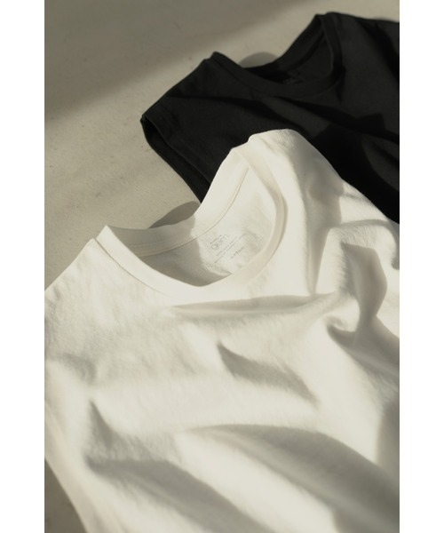 LA PEAU DE GEM(ラポドゥジェム)の「【LA PEAU DE GEM】6.5oz ノースリーブパックtee(タンクトップ・レディース・ホワイト/ブラック・S/M)」の16枚目の写真