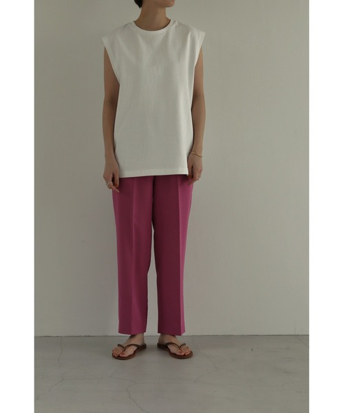 LA PEAU DE GEM(ラポドゥジェム)の「【LA PEAU DE GEM】6.5oz ノースリーブパックtee(タンクトップ・レディース・ホワイト/ブラック・S/M)」の9枚目の写真