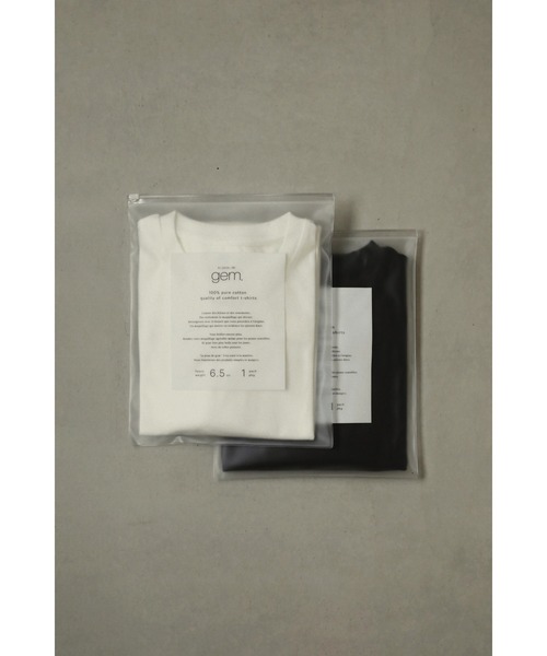 LA PEAU DE GEM(ラポドゥジェム)の「【LA PEAU DE GEM】6.5oz ノースリーブパックtee(タンクトップ・レディース・ホワイト/ブラック・S/M)」の7枚目の写真