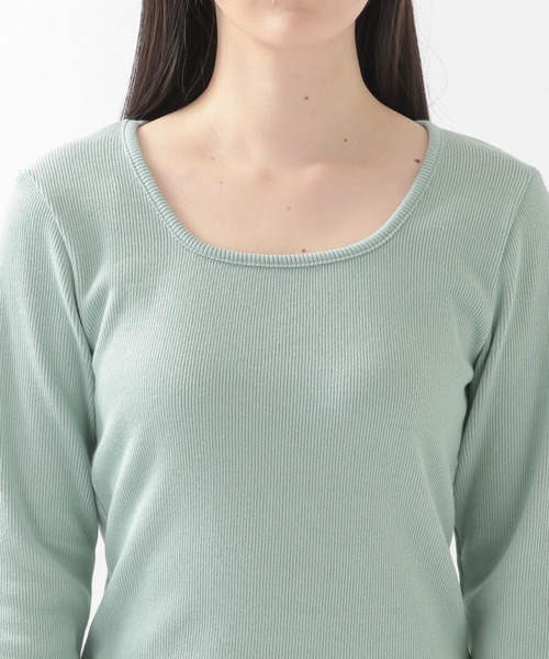 ALAND（エーランド）の「3.3Field Trip／スクエアネックリブ長袖プルオーバー  2271118（Tシャツ/カットソー・レディース・ブラック/ライトグリーン/アイボリー/ライトピンク・FREE）」の17枚目の写真