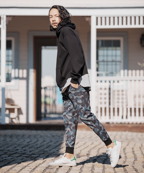 CAMBIO(カンビオ)の「mp9834-Camouflage Switch Tricot Jersey Pants パンツ(その他パンツ・メンズ・ブラック系その他/グレー系カモフラージュ/グレー系その他/ブラウン系カモフラージュ・M/S/L)」の8枚目の写真