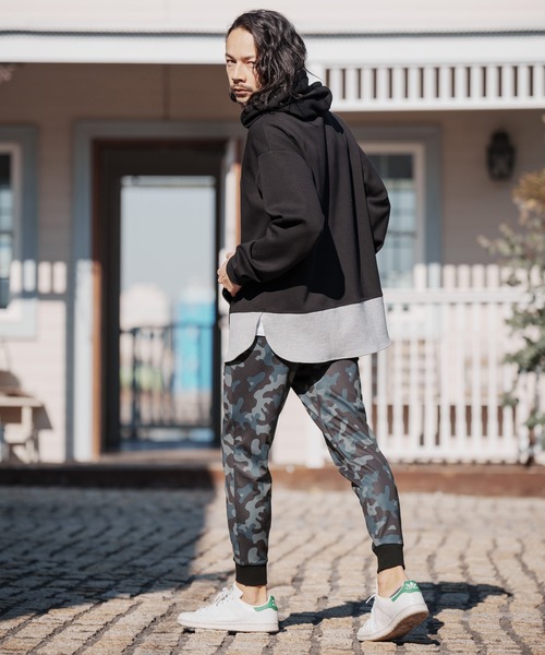 CAMBIO(カンビオ)の「mp9834-Camouflage Switch Tricot Jersey Pants パンツ(その他パンツ・メンズ・ブラック系その他/グレー系カモフラージュ/グレー系その他/ブラウン系カモフラージュ・M/S/L)」の9枚目の写真