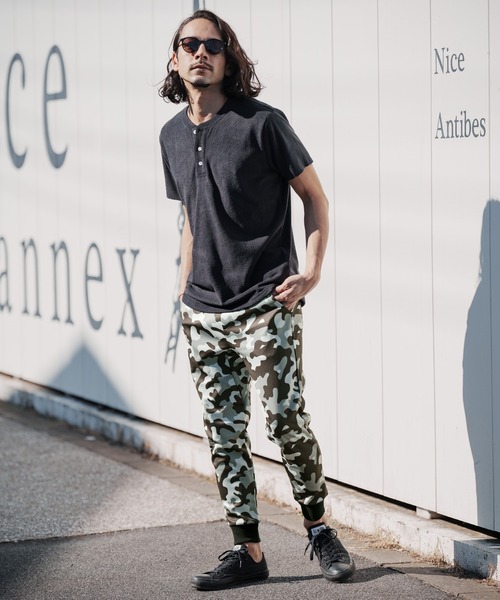 CAMBIO(カンビオ)の「mp9834-Camouflage Switch Tricot Jersey Pants パンツ(その他パンツ・メンズ・ブラック系その他/グレー系カモフラージュ/グレー系その他/ブラウン系カモフラージュ・M/S/L)」の12枚目の写真