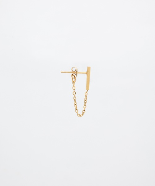 9ban(キューバン)の「【9ban】キューバン/Square pierce(ピアス(両耳用)・レディース・ゴールド・FREE)」の6枚目の写真