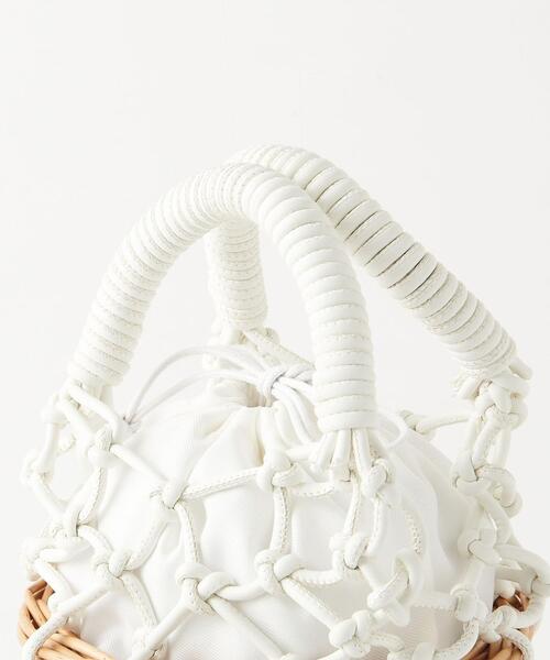 BEAUTY&YOUTH UNITED ARROWS（ビューティーアンドユースユナイテッドアローズ）の「BY メッシュバスケットバッグ ∴（ハンドバッグ・レディース・ホワイト/オレンジ・FREE）」の9枚目の写真