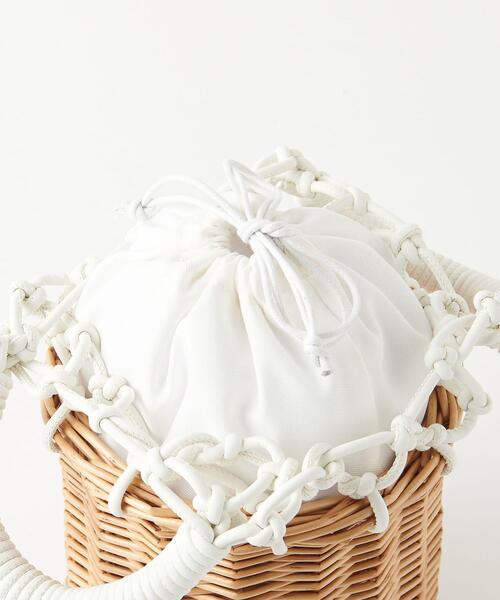 BEAUTY&YOUTH UNITED ARROWS（ビューティーアンドユースユナイテッドアローズ）の「BY メッシュバスケットバッグ ∴（ハンドバッグ・レディース・ホワイト/オレンジ・FREE）」の11枚目の写真