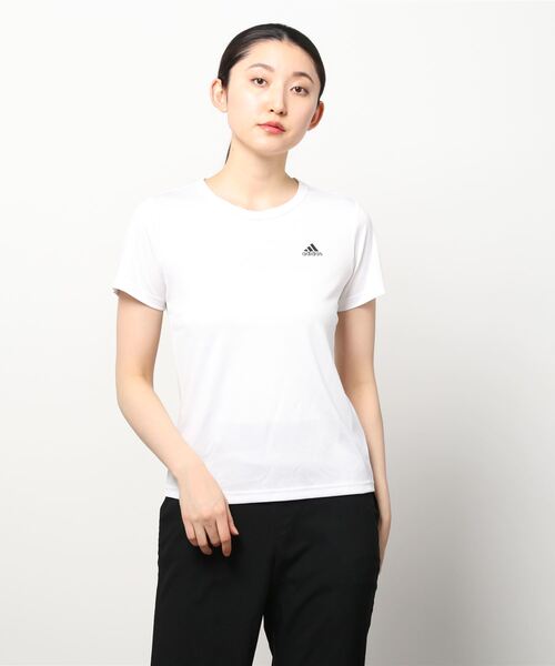 adidas(アディダス)の「アディダス adidas マストハブ 半袖Tシャツ / Must Haves Tee(Tシャツ/カットソー・レディース・ブラック/ネイビー/ホワイト・L/M/XL/S)」の1枚目の写真