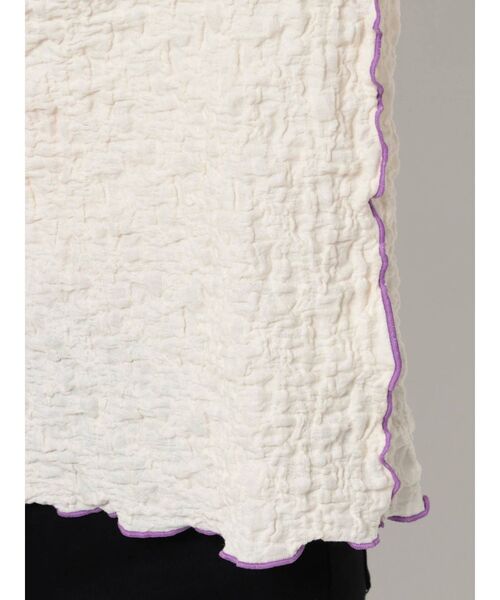 jouetie（ジュエティ）の「ハーフスリーブハイネックメロートップス【しぼしぼ】（Tシャツ/カットソー・レディース・オフホワイト/ブラック/ブルー/グリーン・MEDIUM）」の18枚目の写真